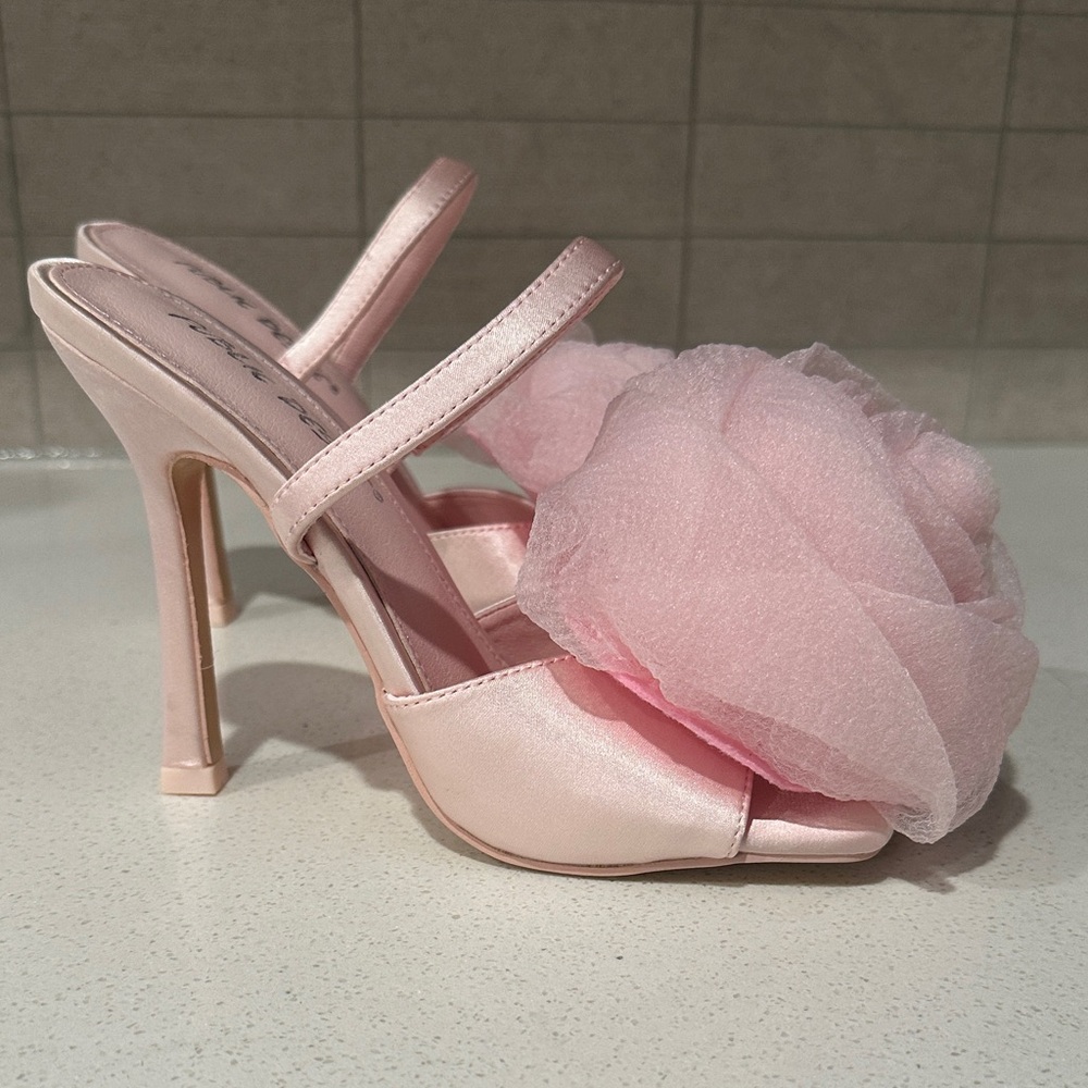 NWOB- Public Desire Pink Aubrey Rose Heels - Picture 4 of 7